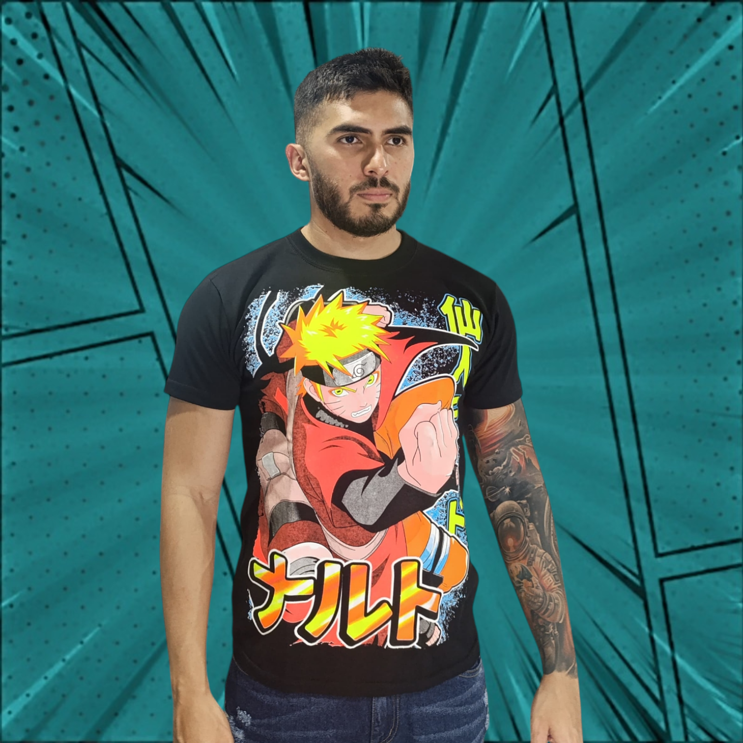 Camiseta estampada Naruto
