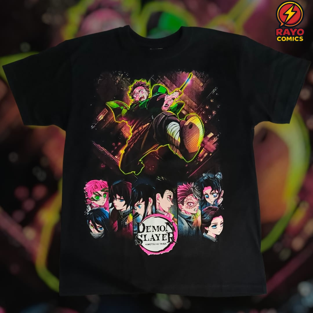 Camiseta estampada Demon Slayer Castillo