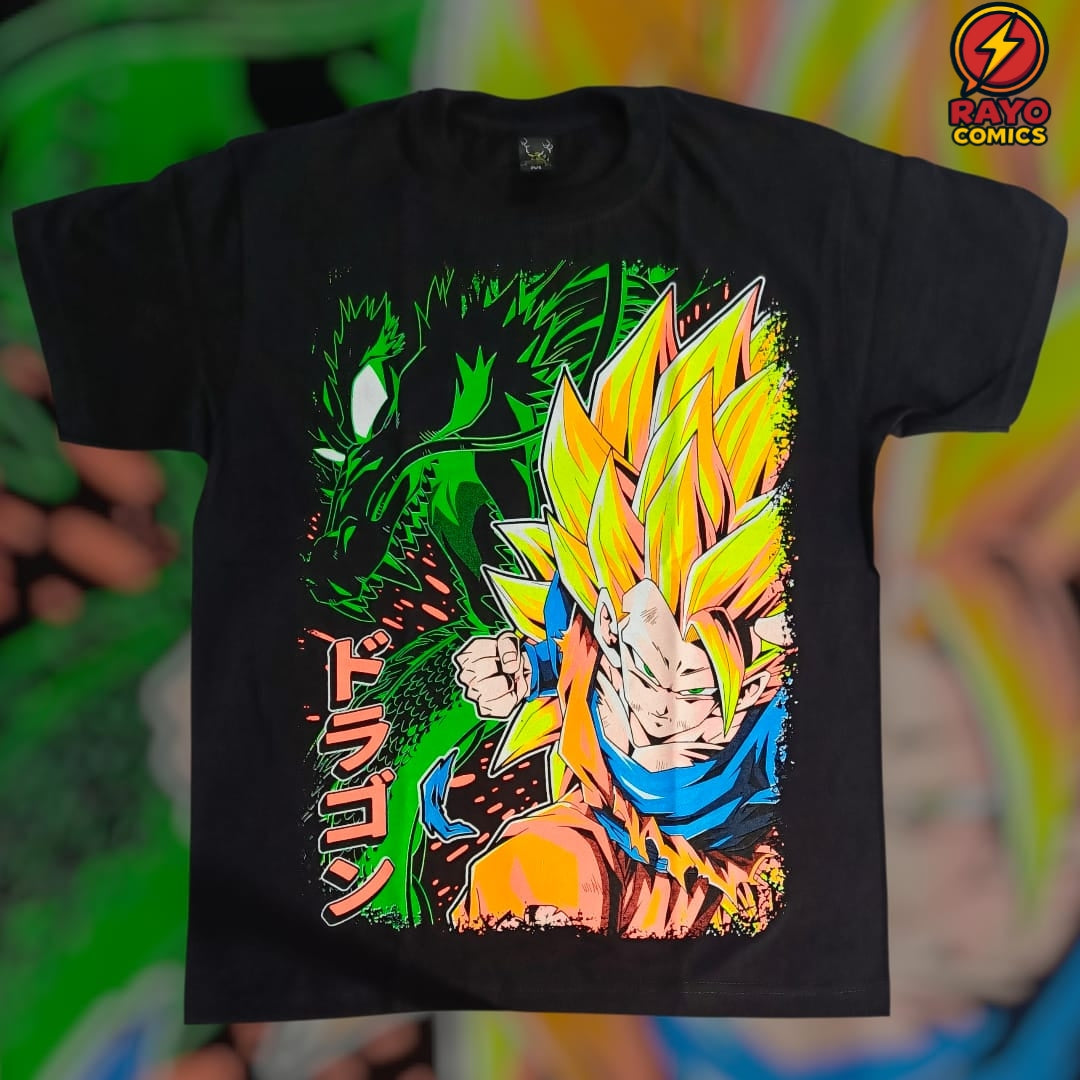 Camiseta estampada Goku SSJ3
